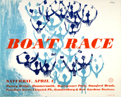 Boat Race, by K G Chapman, 1950