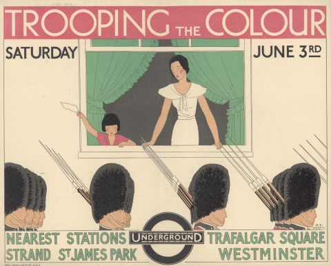 Trooping the Colour, by Andre Edouard Marty, 1933