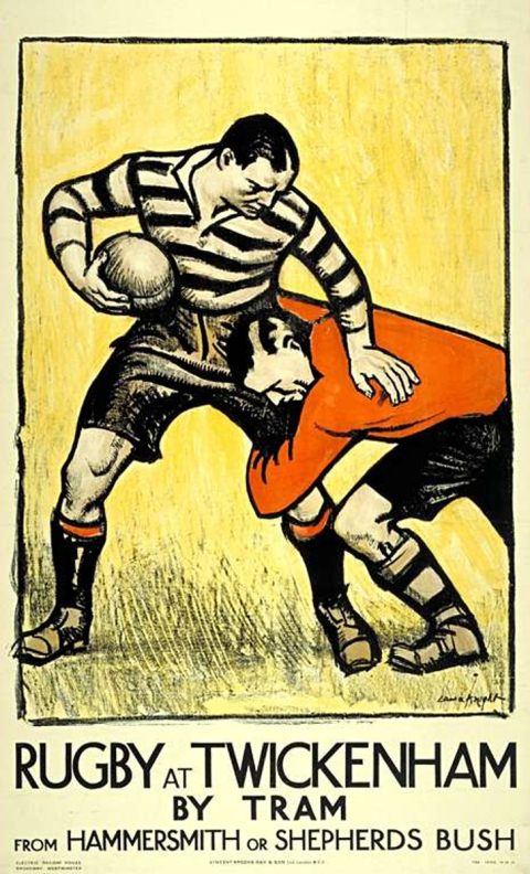 Rugby at Twickenham 30x40 print