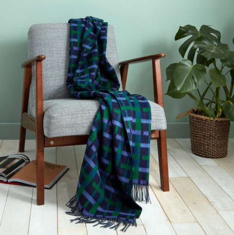 Straub Moquette Design Lambswool Throw