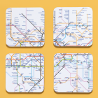 Underground Map Coaster Set of 4
