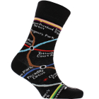 Underground Map Black Socks